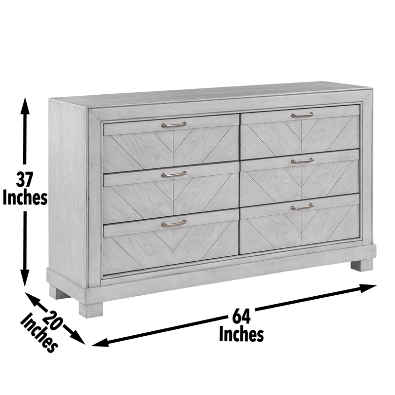 Steve Silver Montana Dresser and Mirror in Gray