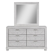Steve Silver Montana Dresser and Mirror in Gray