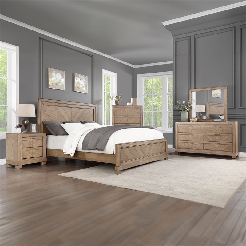 Steve Silver Montana 6-Drawer Dresser in Brown/Sand
