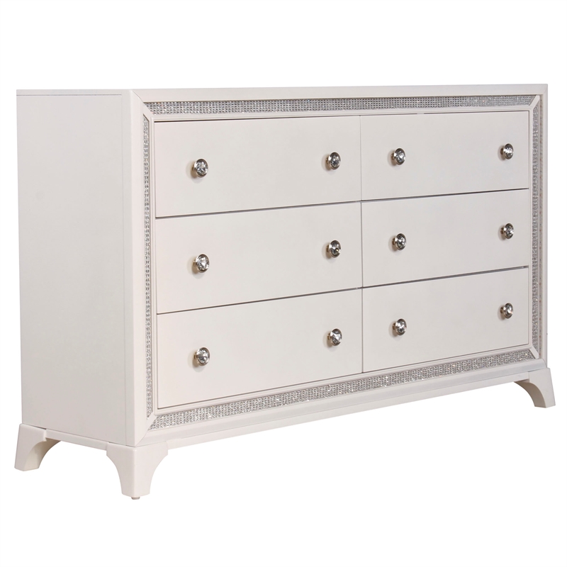 Steve Silver Cassie Dresser in Off White