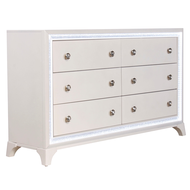 Steve Silver Cassie Dresser in Off White