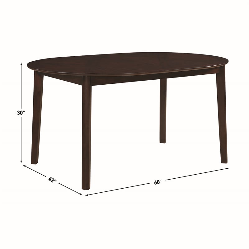 Steve Silver Adrian Oval Dining Table in Brown