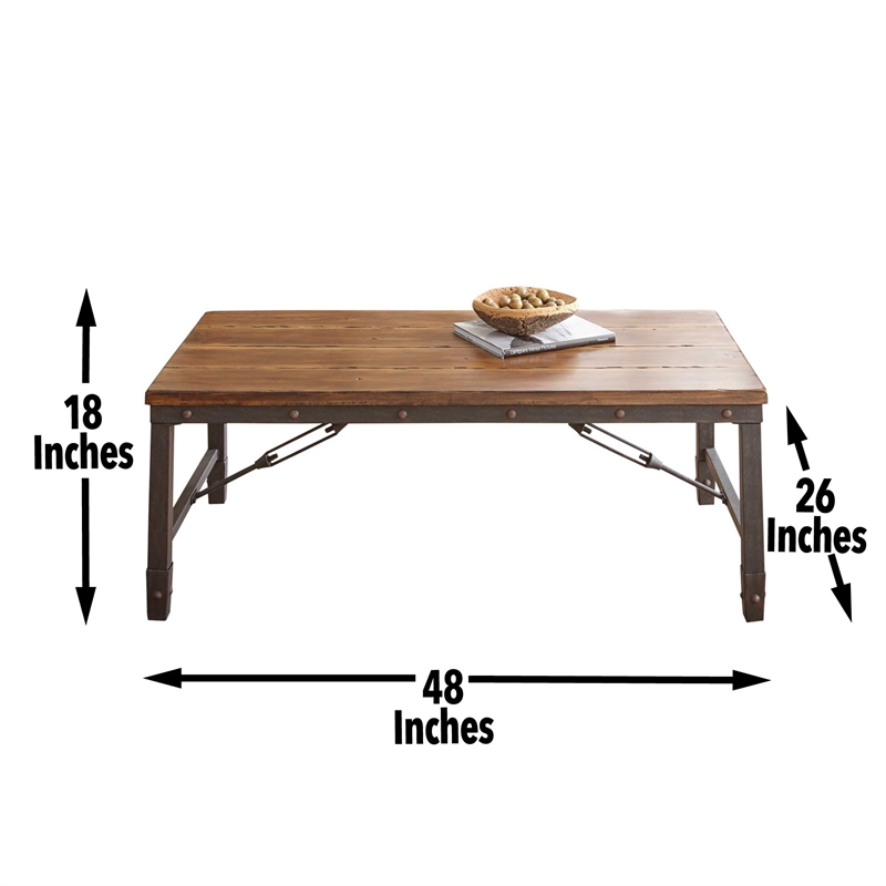 Steve Silver Ashford Coffee & End Table Set (C+2E) in Brown