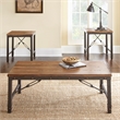 Steve Silver Ashford Coffee & End Table Set (C+2E) in Brown
