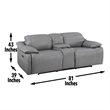 Steve Silver Alpine 3pc Sofa Set in Gray