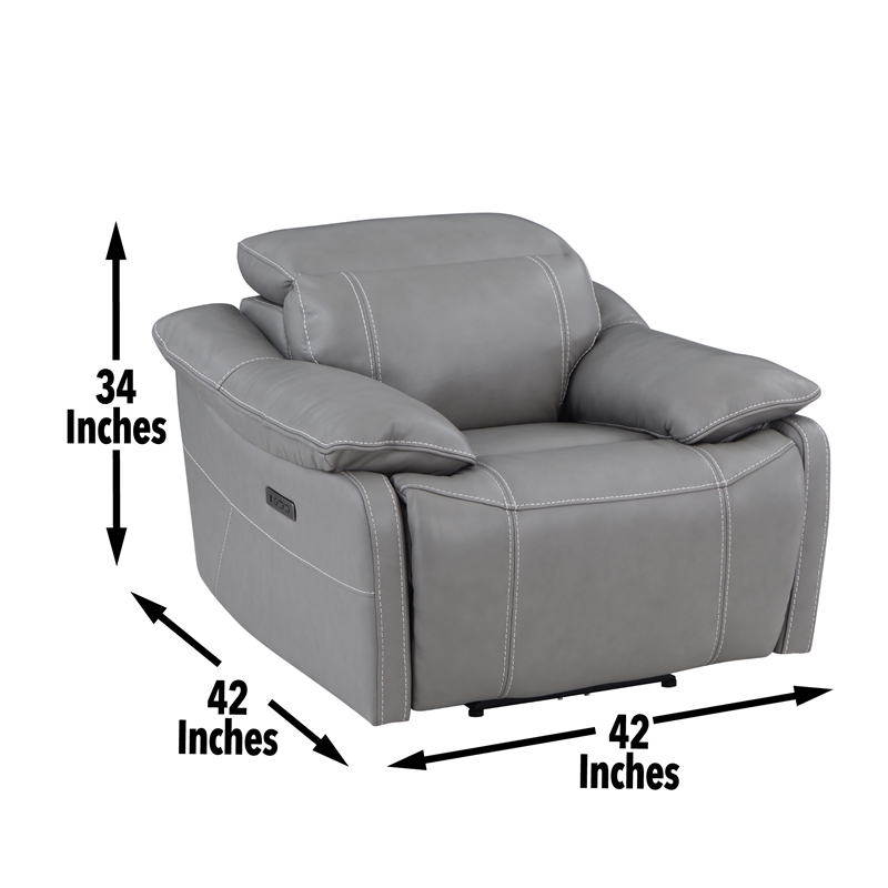 Steve Silver Alpine 3pc Sofa Set in Gray