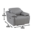 Steve Silver Alpine 3pc Sofa Set in Gray