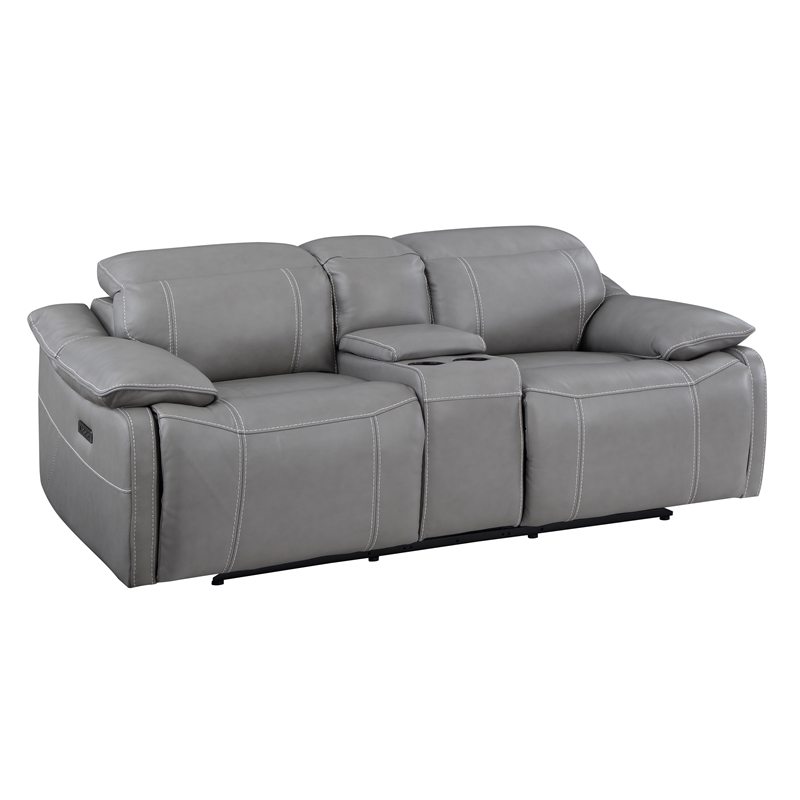 Steve Silver Alpine 3pc Sofa Set in Gray