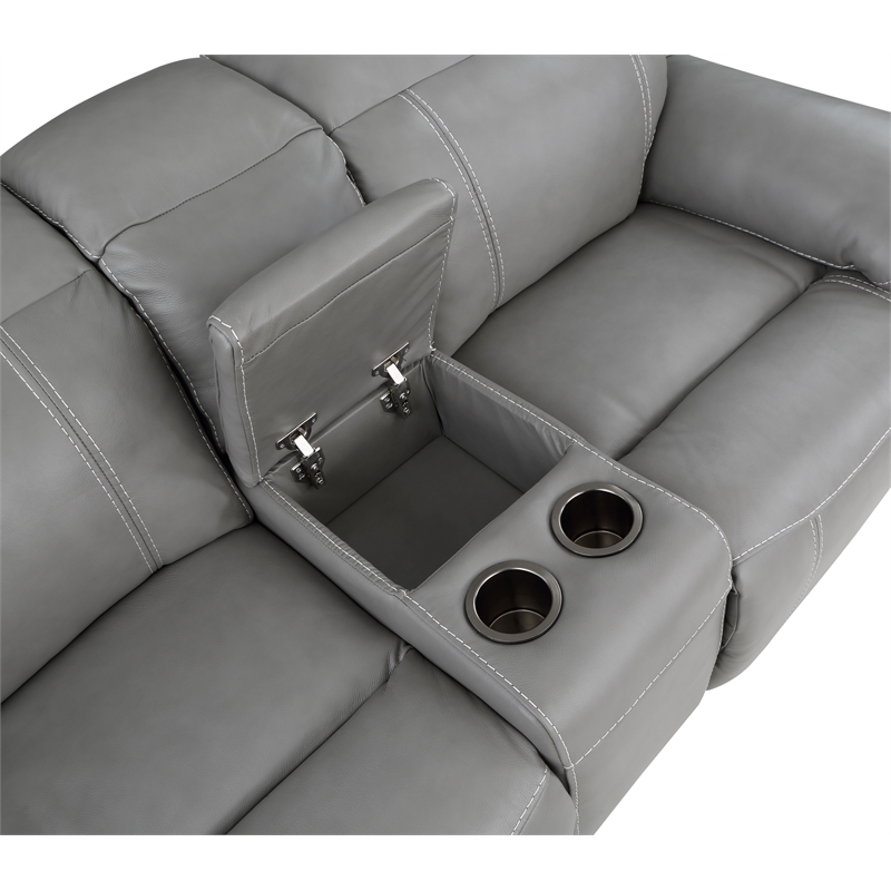 Steve Silver Alpine 3pc Sofa Set in Gray