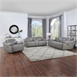 Steve Silver Alpine 3pc Sofa Set in Gray