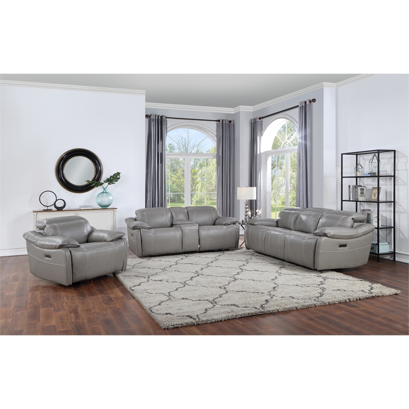 Steve Silver Alpine 2pc Sofa Set in Gray