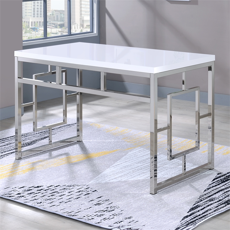 Steve Silver Alize  Bookcase and Desk in White
