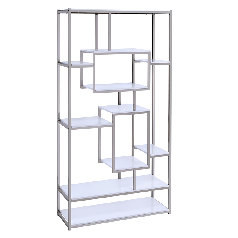 Steve Silver Alize  Bookcase and Desk in White