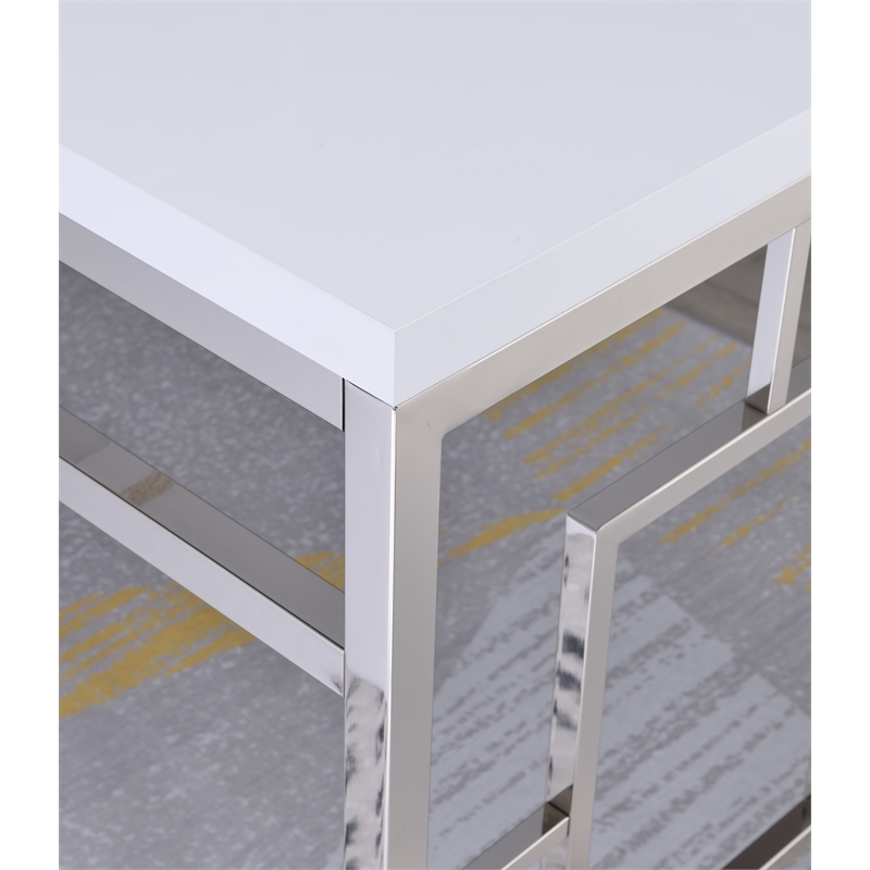 Steve Silver Alize  Bookcase and Desk in White