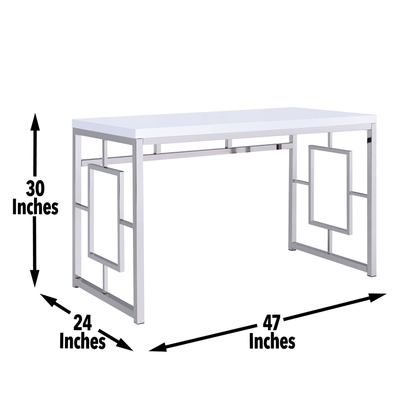 Steve Silver Alize  Bookcase and Desk in White