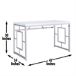 Steve Silver Alize  Bookcase and Desk in White