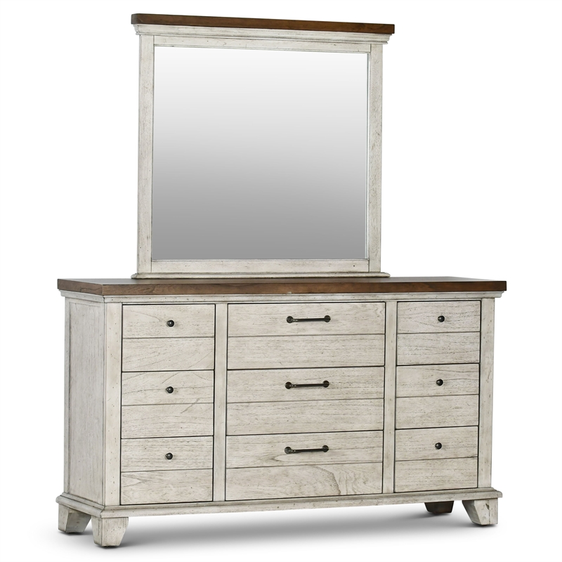 Steve Silver Bear Creek 4pc Queen Bedroom Set in White