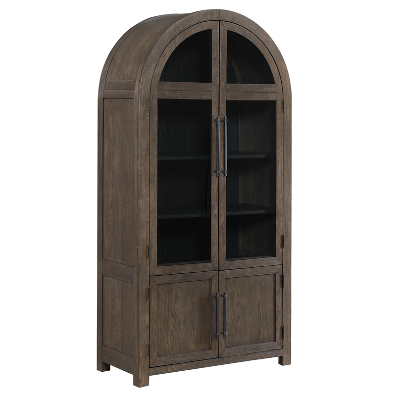 Steve Silver Burlington Curio in Brown