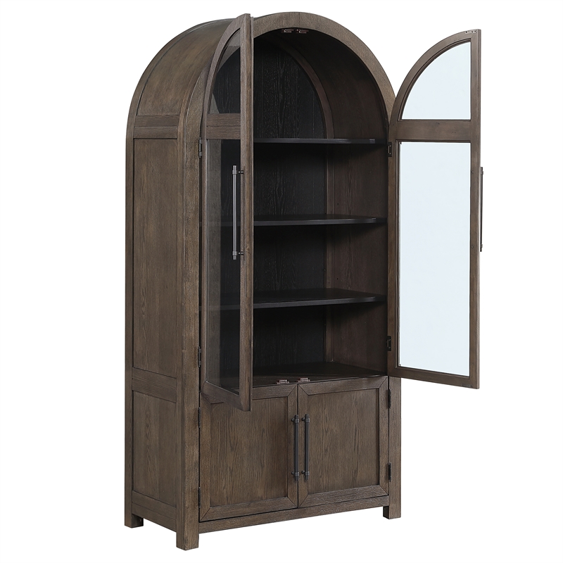 Steve Silver Burlington Curio in Brown