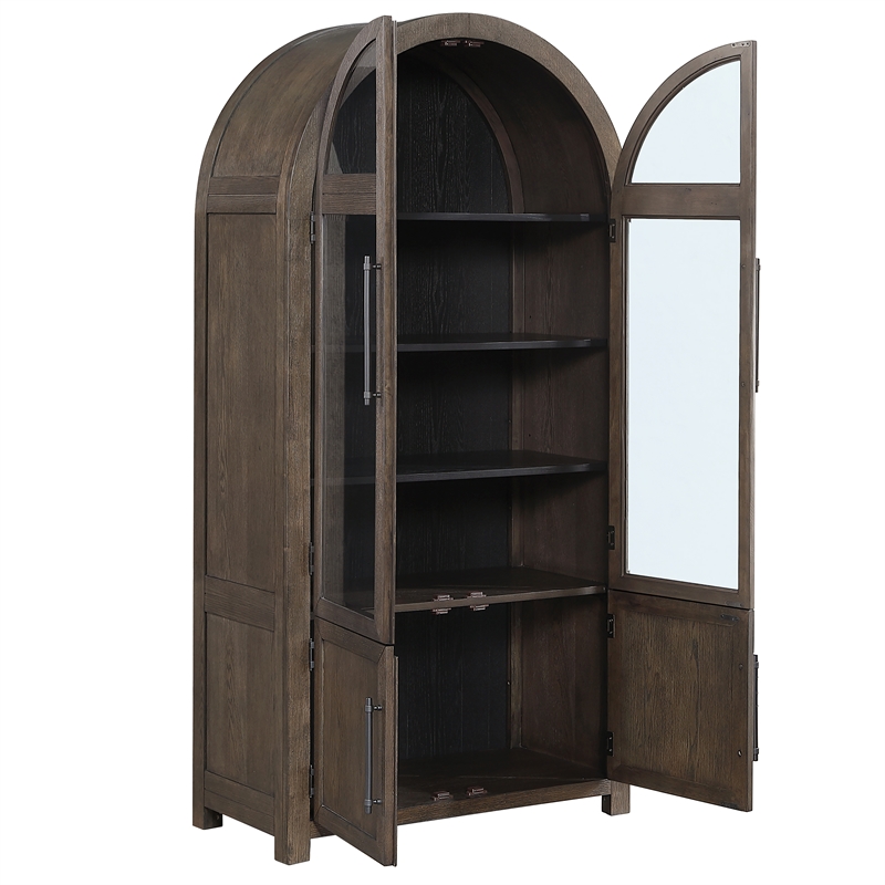 Steve Silver Burlington Curio in Brown