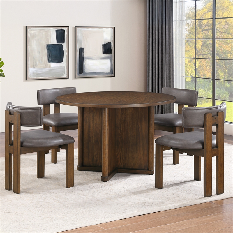 Steve Silver Cambridge Dining Table in Brown