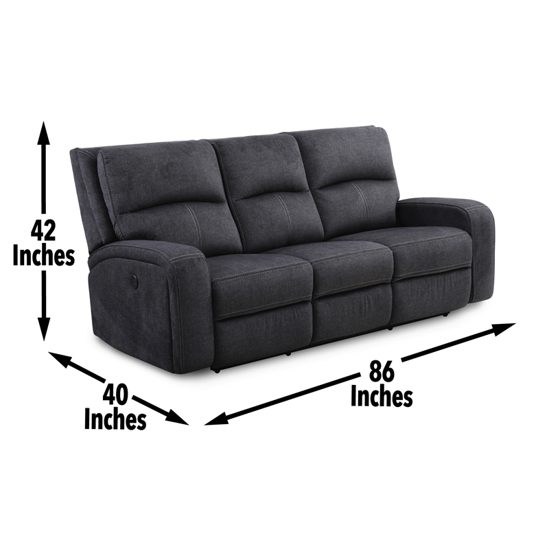 Steve Silver Lovell 3 PC Sofa Set in Gray