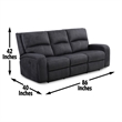 Steve Silver Lovell 3 PC Sofa Set in Gray