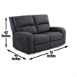 Steve Silver Lovell 3 PC Sofa Set in Gray