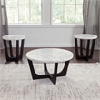 Steve Silver Chrissy White Marble Top End Table