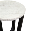 Steve Silver Chrissy White Marble Top End Table