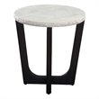Steve Silver Chrissy White Marble Top End Table