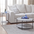 Steve Silver Coleen Green Marble Round Cocktail Table