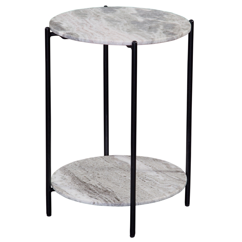 Steve Silver Coleen Sanwar Green Marble Round End Table