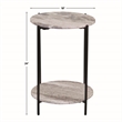 Steve Silver Coleen Sanwar Green Marble Round End Table