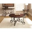 Steve Silver Crowley 3PC Coffee Table Set in Brown