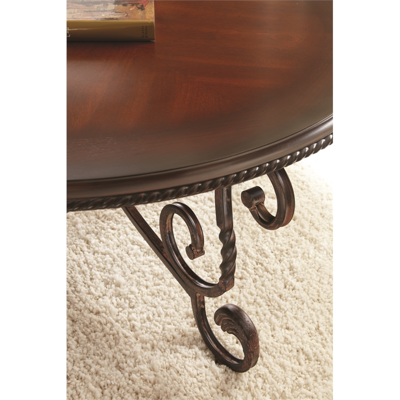 Steve Silver Crowley 3PC Coffee Table Set in Brown
