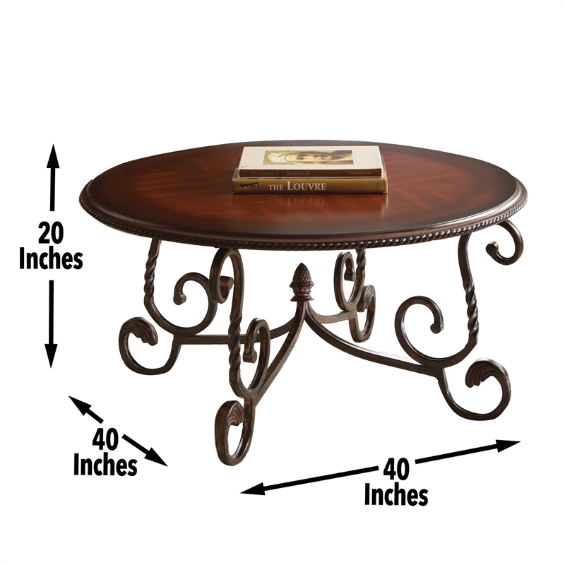 Steve Silver Crowley 3PC Coffee Table Set in Brown