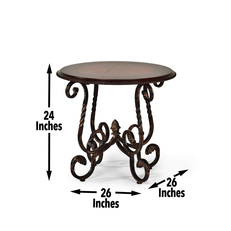 Steve Silver Crowley 3PC Coffee Table Set in Brown