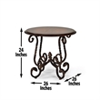 Steve Silver Crowley 3PC Coffee Table Set in Brown