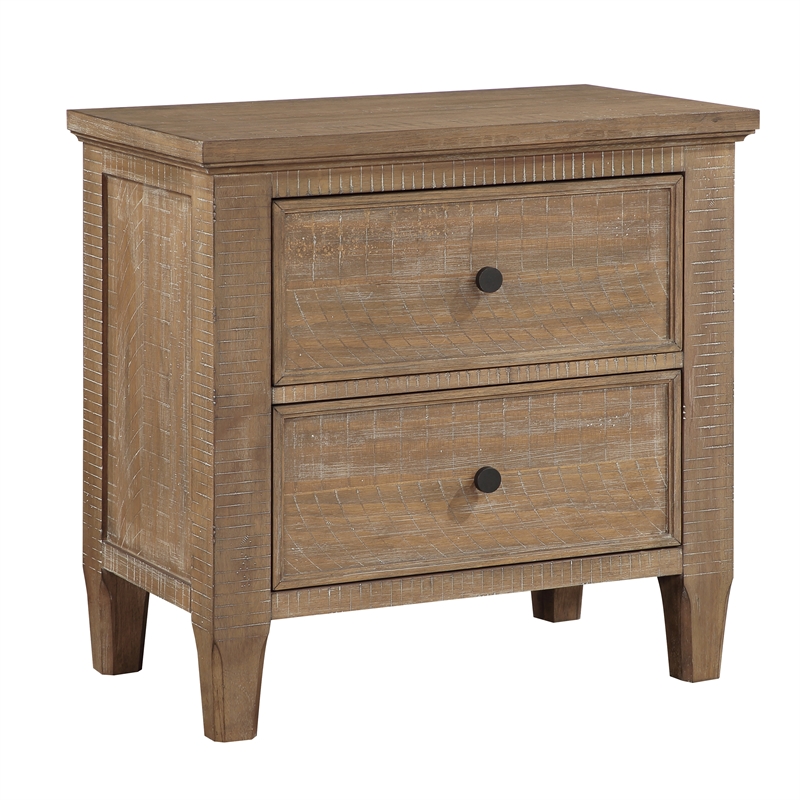 Steve Silver Riverdale 3 pc Queen Bedroom Set(2 NS+Bed) in Brown