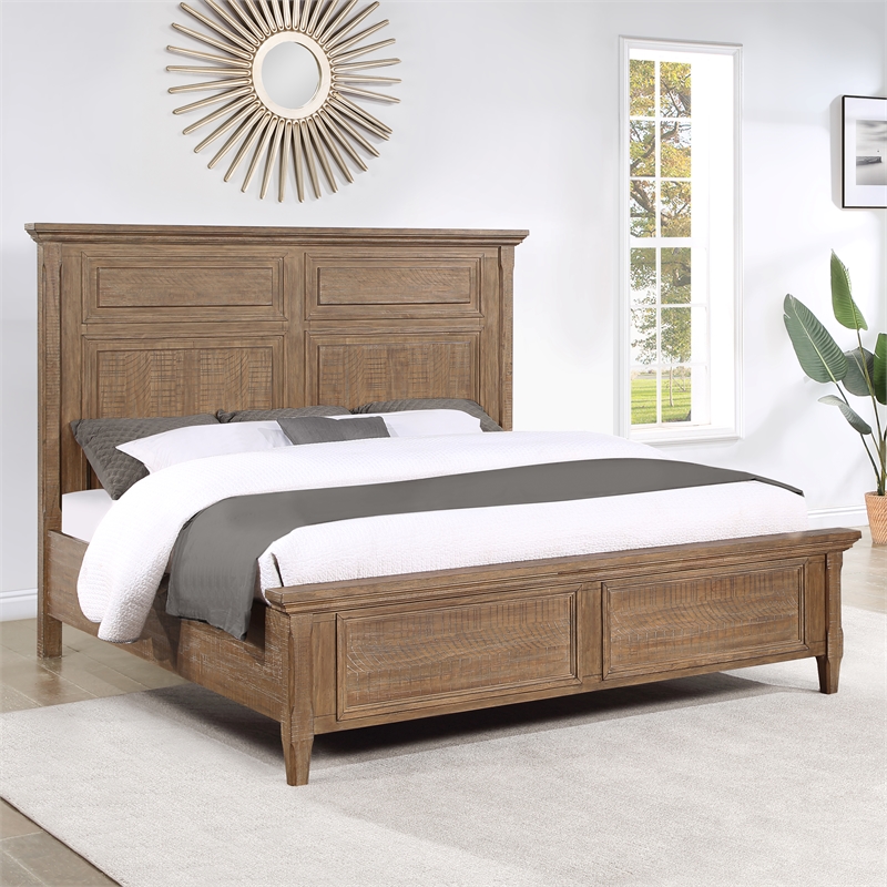 Steve Silver Riverdale Queen Panel Bed in Brown