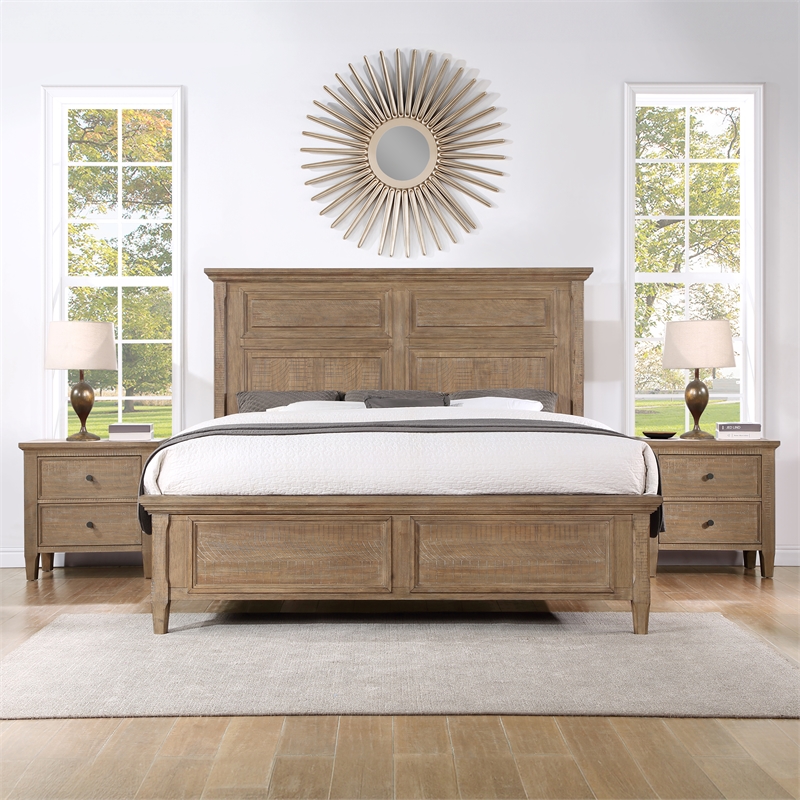 Steve Silver Riverdale Queen Panel Bed in Brown