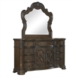 Steve Silver Royale 4PC King Bedroom Set in Brown