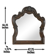 Steve Silver Royale 4PC King Bedroom Set in Brown