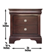 Steve Silver Dominique Queen 4PC Bedroom Set in Brown