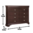 Steve Silver Dominique Queen 4PC Bedroom Set in Brown