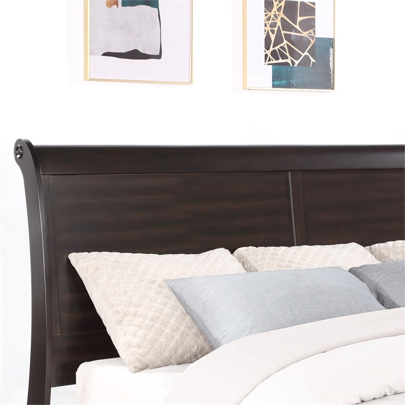 Steve Silver Dominique Queen 4PC Bedroom Set in Brown