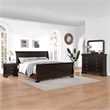 Steve Silver Dominique Queen 4PC Bedroom Set in Brown