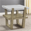 Steve Silver Perth White Marble 3-Piece Table Set (Cocktail End & Sofa Table)