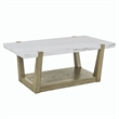 Steve Silver Perth White Marble 3-Piece Table Set (Cocktail End & Sofa Table)